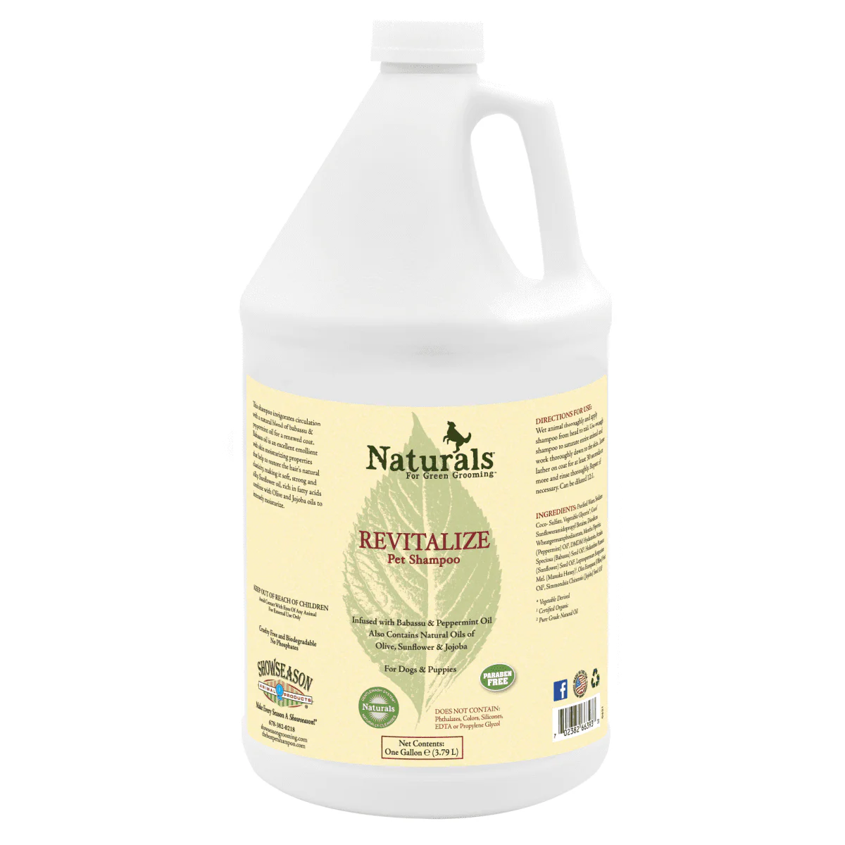 Showseason Naturals Revitalize Shampoo Gallon - Image 1