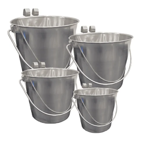 Advanced Pet Flat Sided Pail w/Hooks