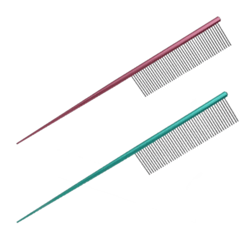 TK9 7" Metal Rat Tail Comb