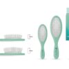 One Stray Hair Sea Glass Oval Metal Pin Brush - Thumbnail Image 2