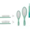 One Stray Hair Sea Glass Oval Metal Pin Brush