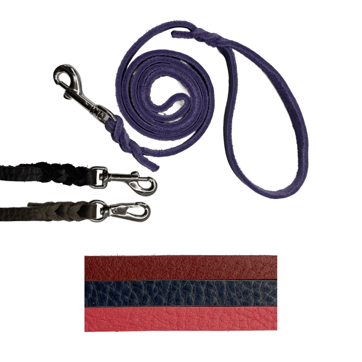 Flat Leather Leash (Clearance)