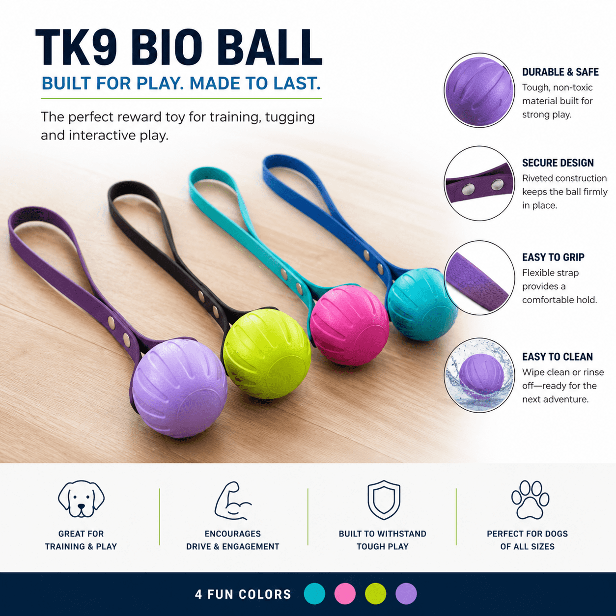 TK9 Biothane Tug Toy