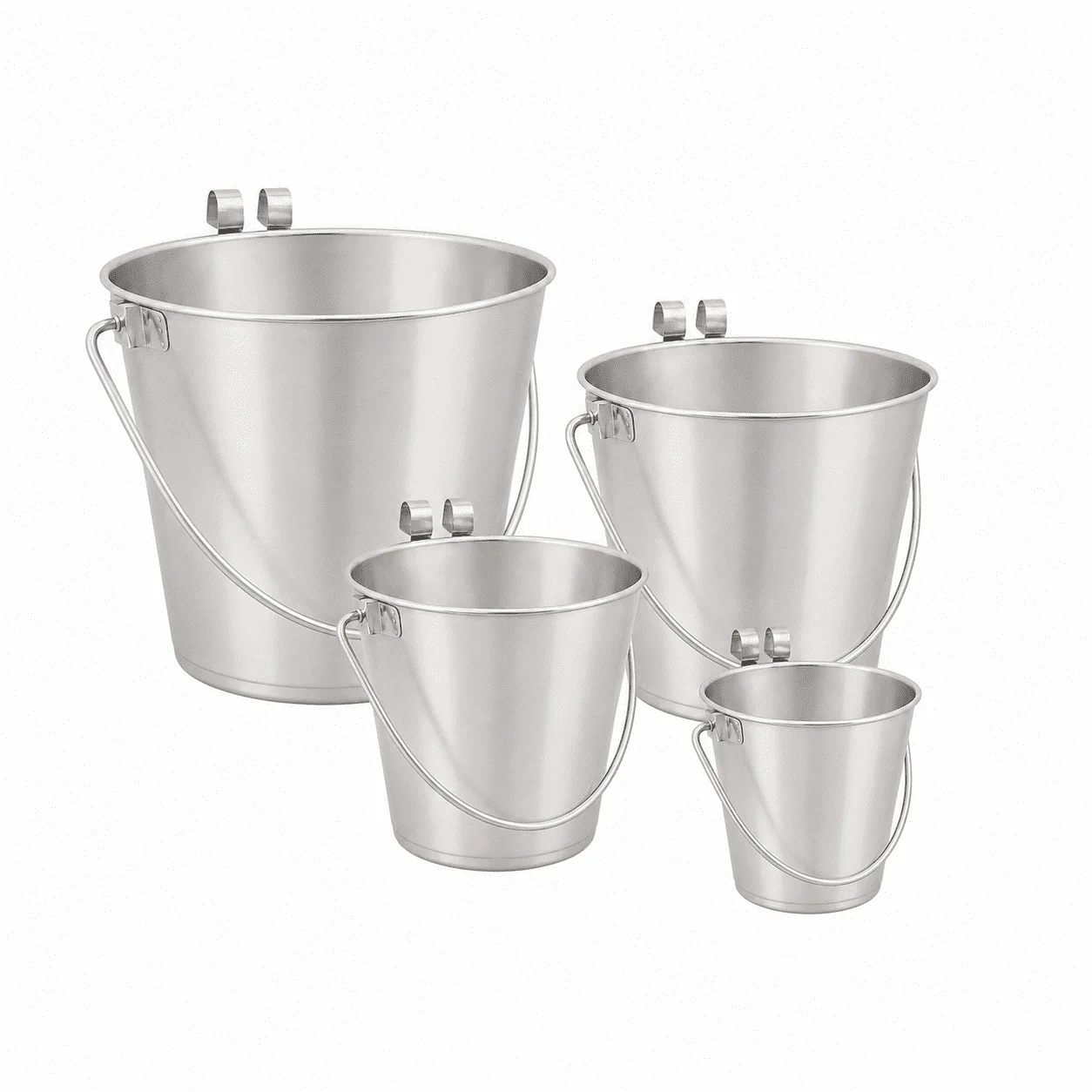 Advanced Pet Flat Sided Pail w/Hooks
