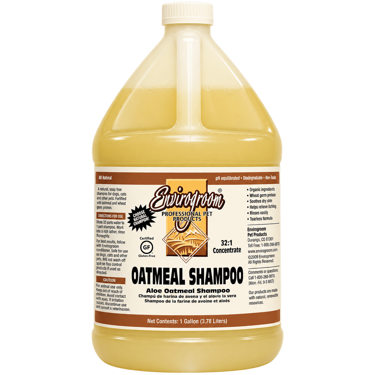 Envirogroom Oatmeal Shampoo Gallon