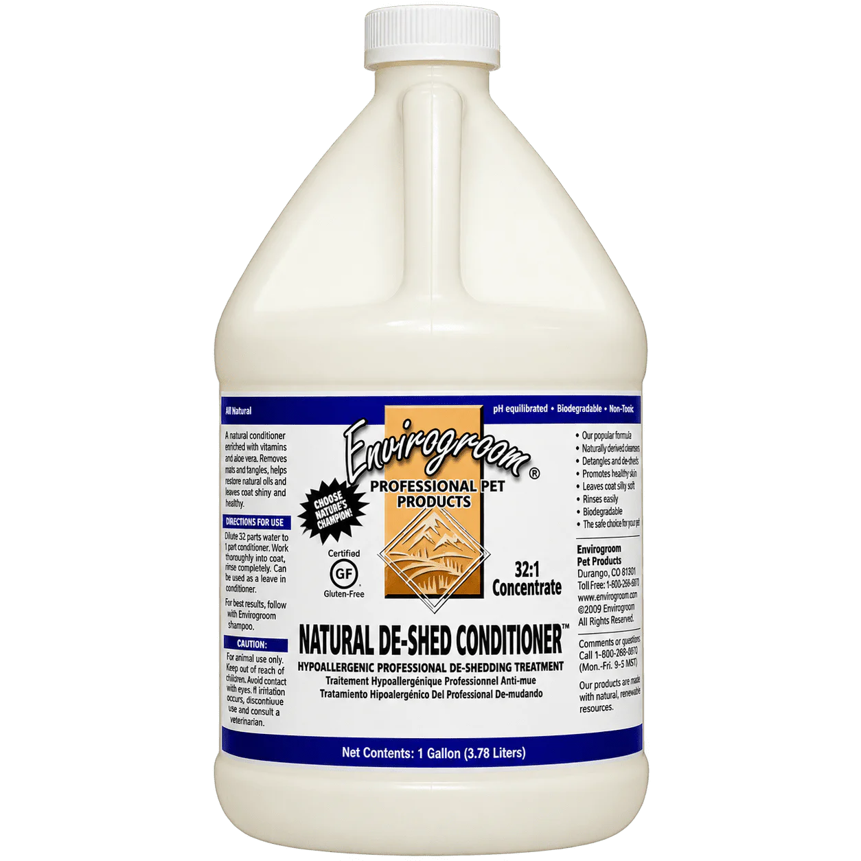 Envirogroom Natural De-Shed Conditioner Gallon