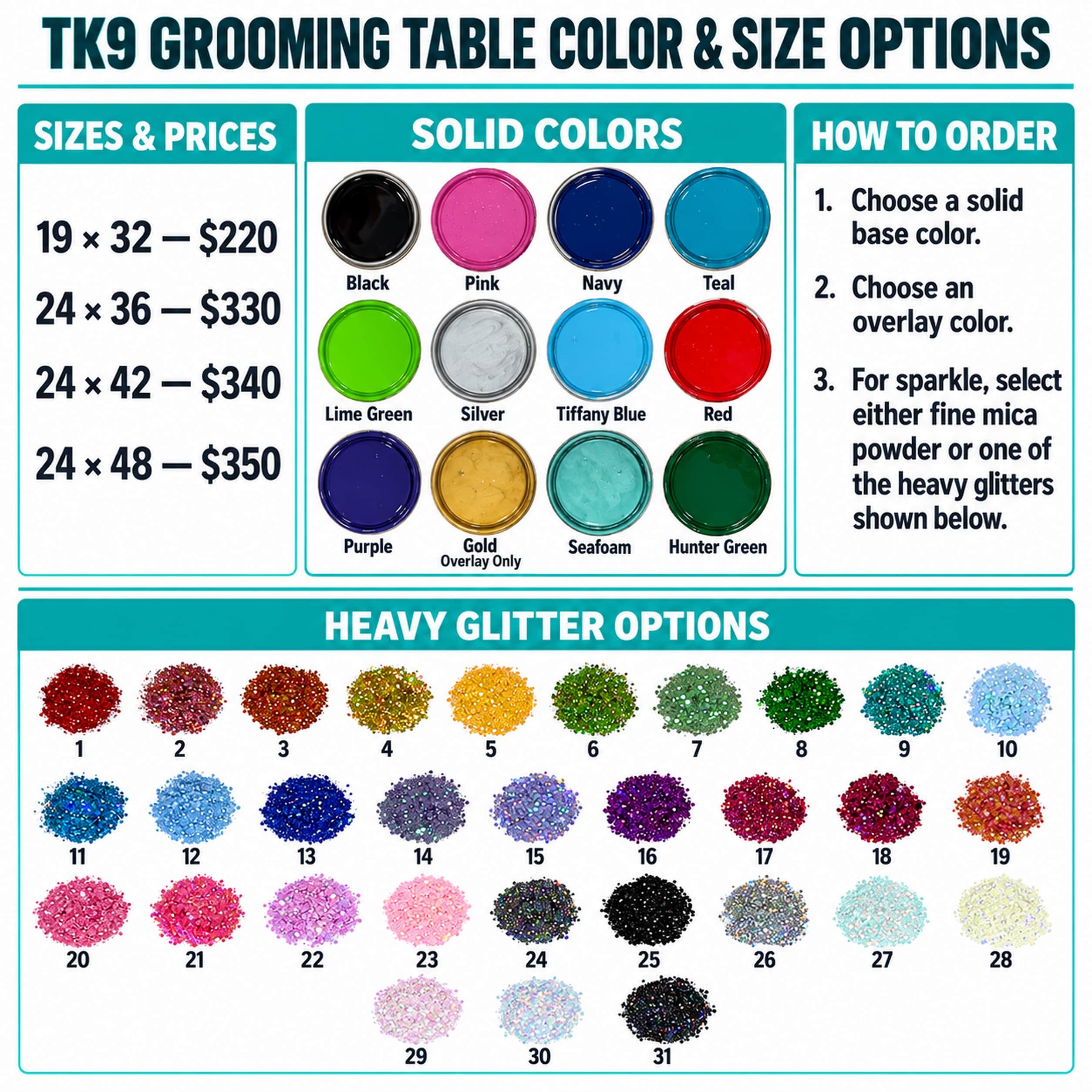 Grooming Table 24 x 48