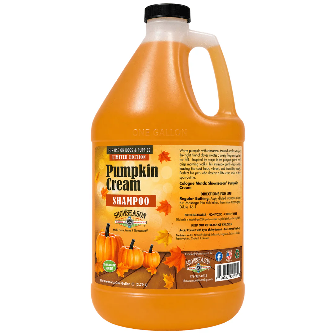 Showseason Pumpkin Cream Shampoo Gallon