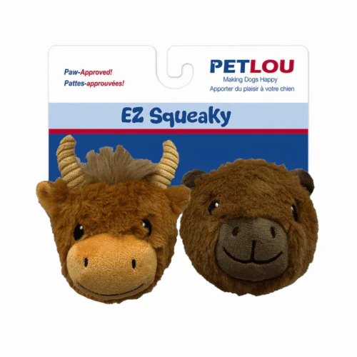 Petlou 4" EZ Squeaky Ball Twin Pack